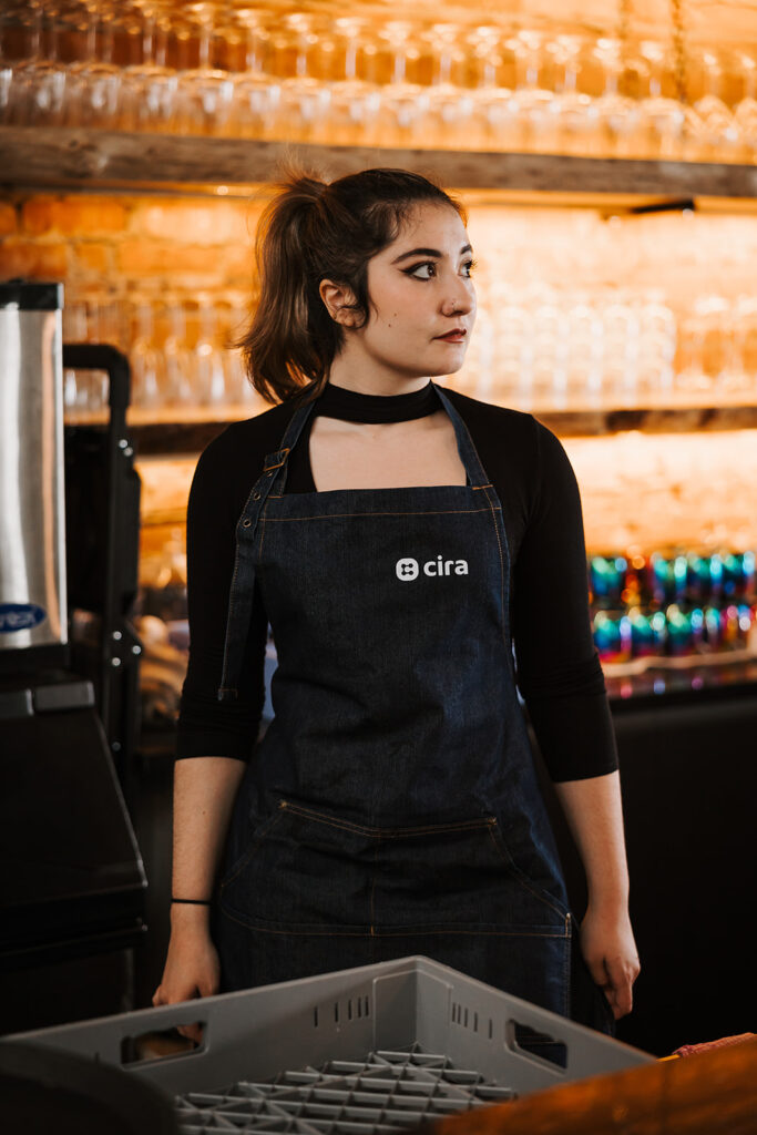 CIRA branded bartender